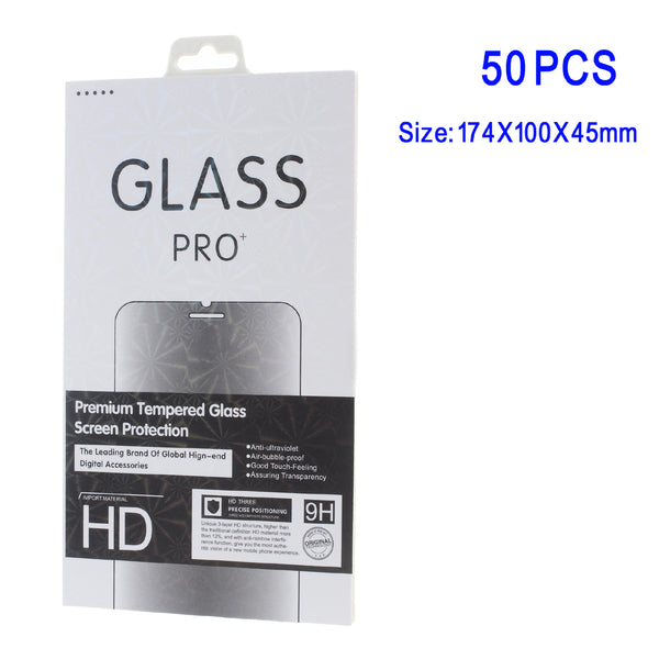 50Pcs/Set Tempered Glass Screen Film Packing Box for iPhone 6s/Samsung Note7 Etc