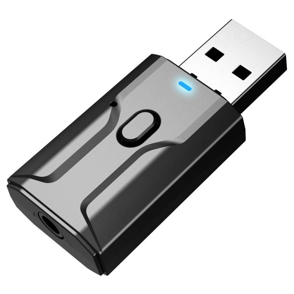 2 in 1 Car Audio Adapter Receiving Handsfree Call Bluetooth Receiver Transmitter