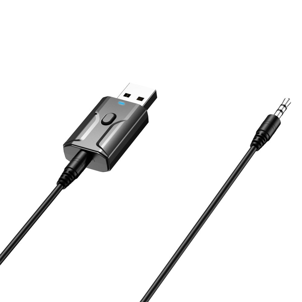 2 in 1 Car Audio Adapter Receiving Handsfree Call Bluetooth Receiver Transmitter
