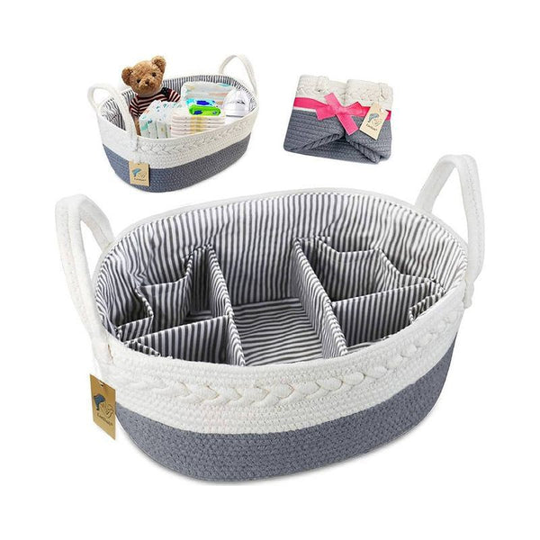 Nursery Infant Diaper Storage Bag with Removable Divider Organizer Handbag