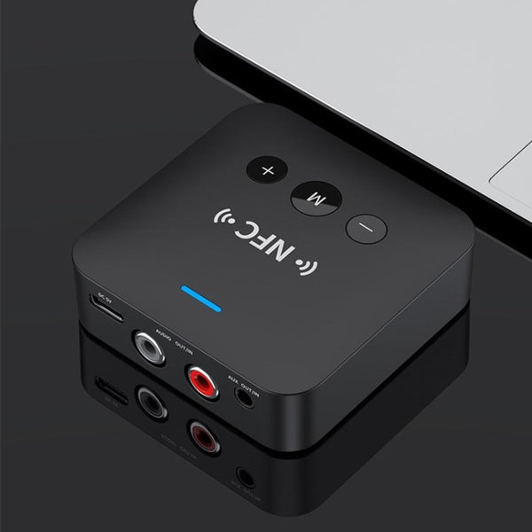 Bluetooth Audio Receiver Adapter NFC Wireless Bluetooth Extender 3.5mm AUX or RCA Input Speaker Amplifier