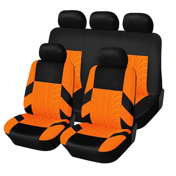 9Pcs/Set Universal Fit polyester Car Seat Cover Protectors for Front/Back Seats/Pillow/Back Pad
