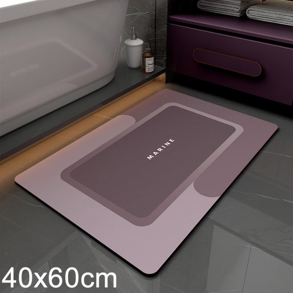 Super Absorbent Non-Slip Floor Mat Quick Drying Bath Rug Pad Floor Carpet
