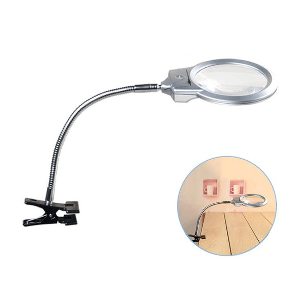 BEILESHI 15122-2B 107mm Big Lens Magnifier Table Lamp Light Magnifier for Watch Repair Jewelry Appraisal