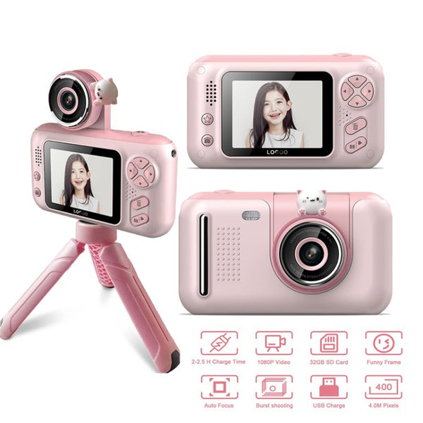 S9 2.4 inch 4MP Screen Children Camera with Tripod HD Digital Camera Camcorder Kids Gift