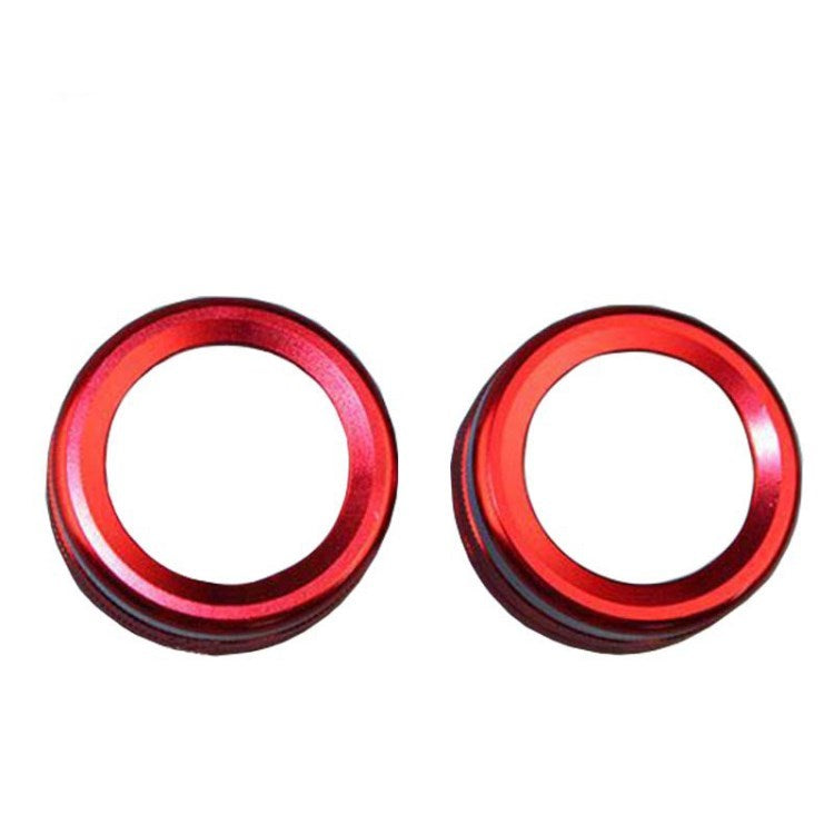 2Pcs/Set Car Air Conditioner Knob Kit for Cayenne 10-17 Year Volume Switch Button Decorative Ring