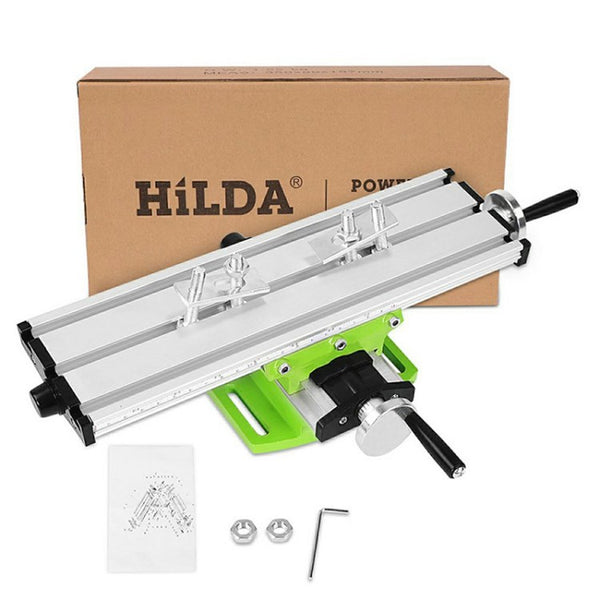 HILDA Workbench Milling Working Table Compound Drilling Slide Table Milling Machine for Bench Drill