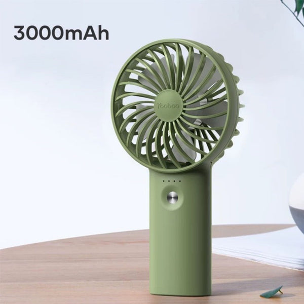 YOOBAO F3 Pro Wind Portable Handheld Fan Mini USB Rechargeable Fan Cooling Desk Fan Home, Office, School, Outdoor
