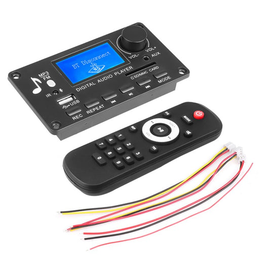 JQ D006BT 12V Bluetooth 5.0 Receiver Car MP3 Music Player Color Screen FM Radio AUX Audio Recorder