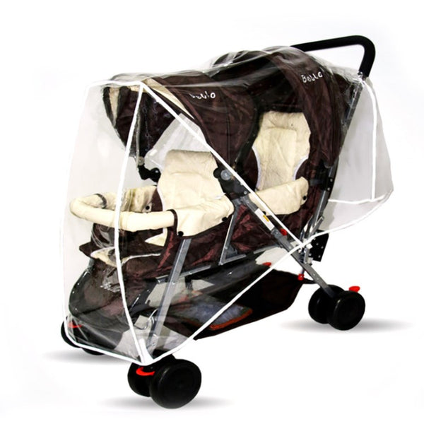 Stroller Rain Cover Double Stroller Cover for Side by Side Baby Stroller Baby Outdoor Activities Accessories
