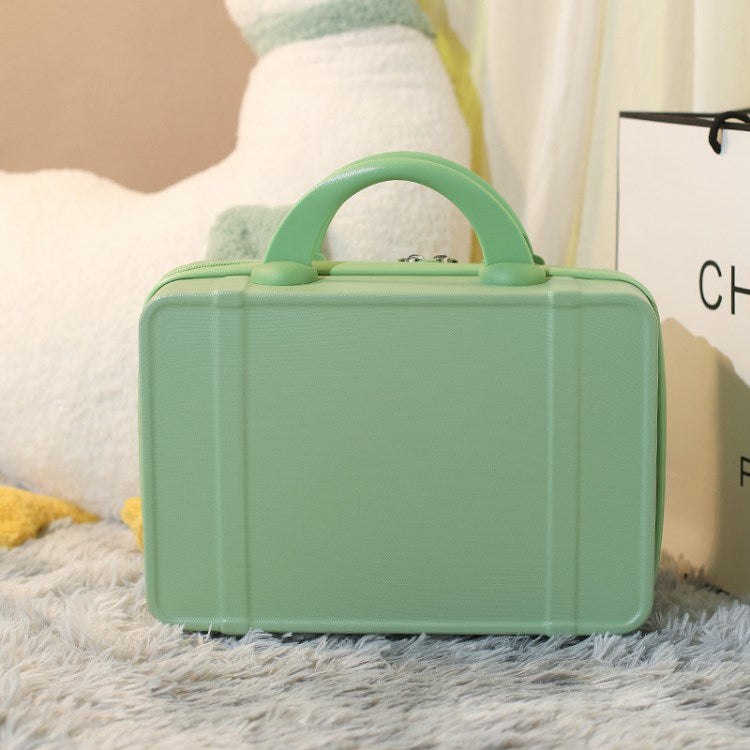 14-Inch Small Suitcase Handbag Lightweight Vintage Cosmetic Case Travel Luggage Case
