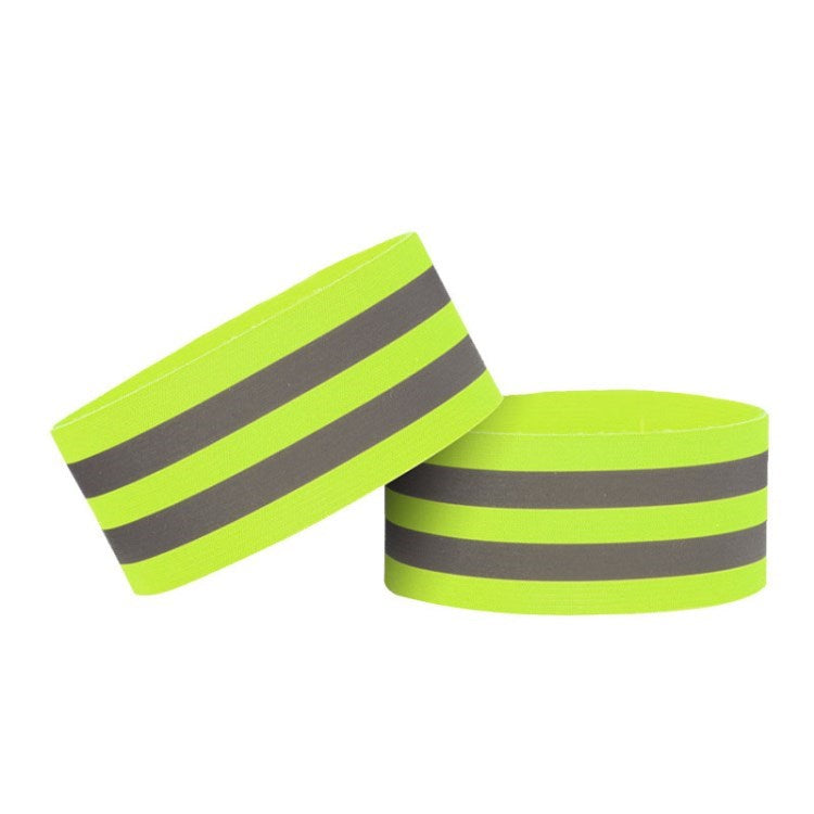 2Pcs 5cm Reflective Bands Night Running Cycling Elastic Reflector Wrist Straps for Men Women