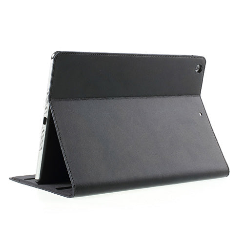 For iPad Air 5 Doormoon Genuine Leather Folio Case Stand