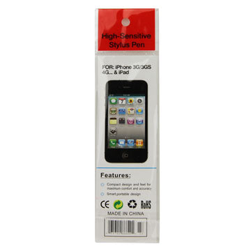 Soft Touch Stylus Pen for iPhone iPad iPod (With 3.5mm Plug);Dark Blue