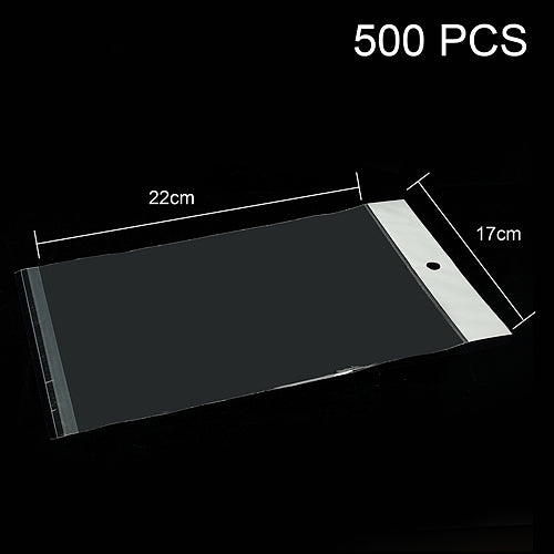500pcs/lot Transparent PE Package Bag for iPad mini Samsung Galaxy Tab 8.0, Size: 22cm x 17cm