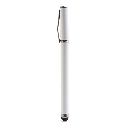 White Ball Point Pen Stylus for iPhone iPad Samsung with Capacitive Touch Screen