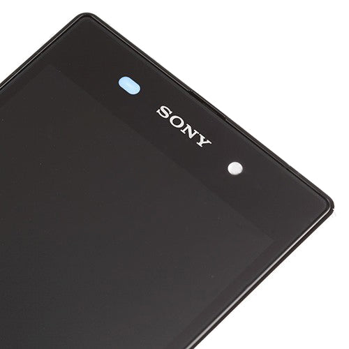 Black OEM LCD Screen and Digitizer Assembly with Front Housing for Sony Xperia Z1 L39h C6903 Honami