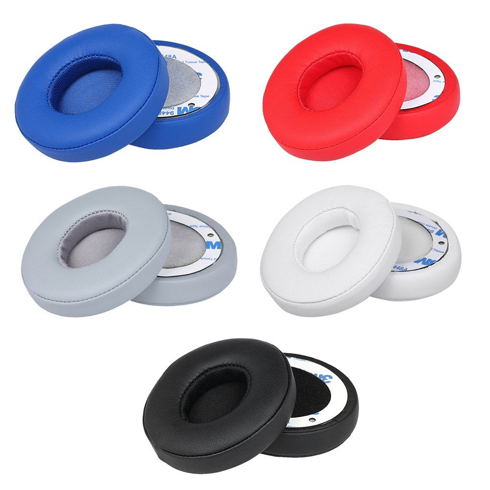 2Pcs Replacement Earpads Headsets Soft Ear Pad Cushion for Beats Solo 2 / 3 Wireless Headphones