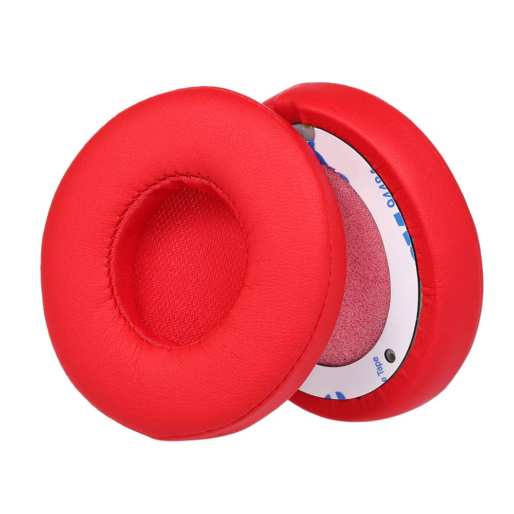 2Pcs Replacement Earpads Headsets Soft Ear Pad Cushion for Beats Solo 2 / 3 Wireless Headphones