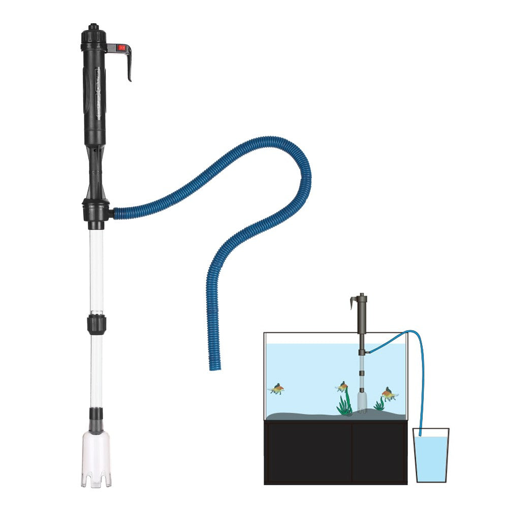 Electric Aquarium Fish Tank Water Changer Sand Washer Vacuum Siphon Operated Gravel Cleaner - US Plug
