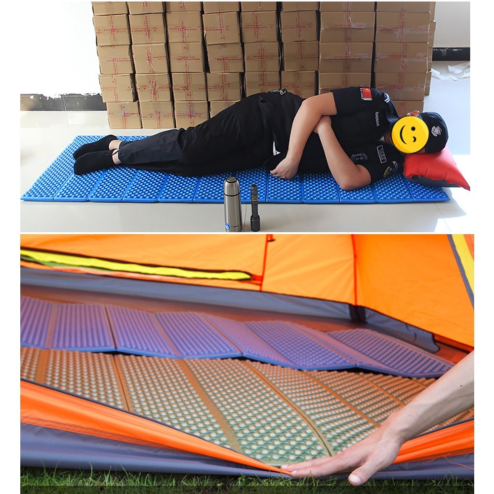 190x57cm Camping Mat Sleeping Folding Pad Backpacking Sitting XPE Cushion Seat Pad for Camping Hiking Picnic