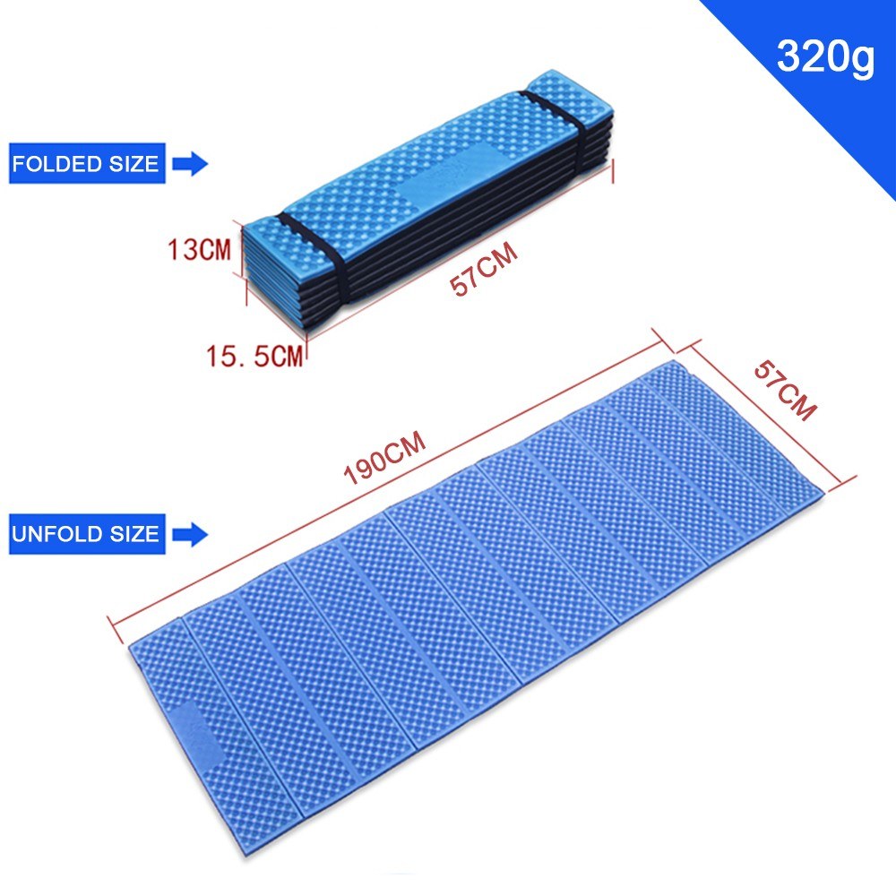 190x57cm Camping Mat Sleeping Folding Pad Backpacking Sitting XPE Cushion Seat Pad for Camping Hiking Picnic