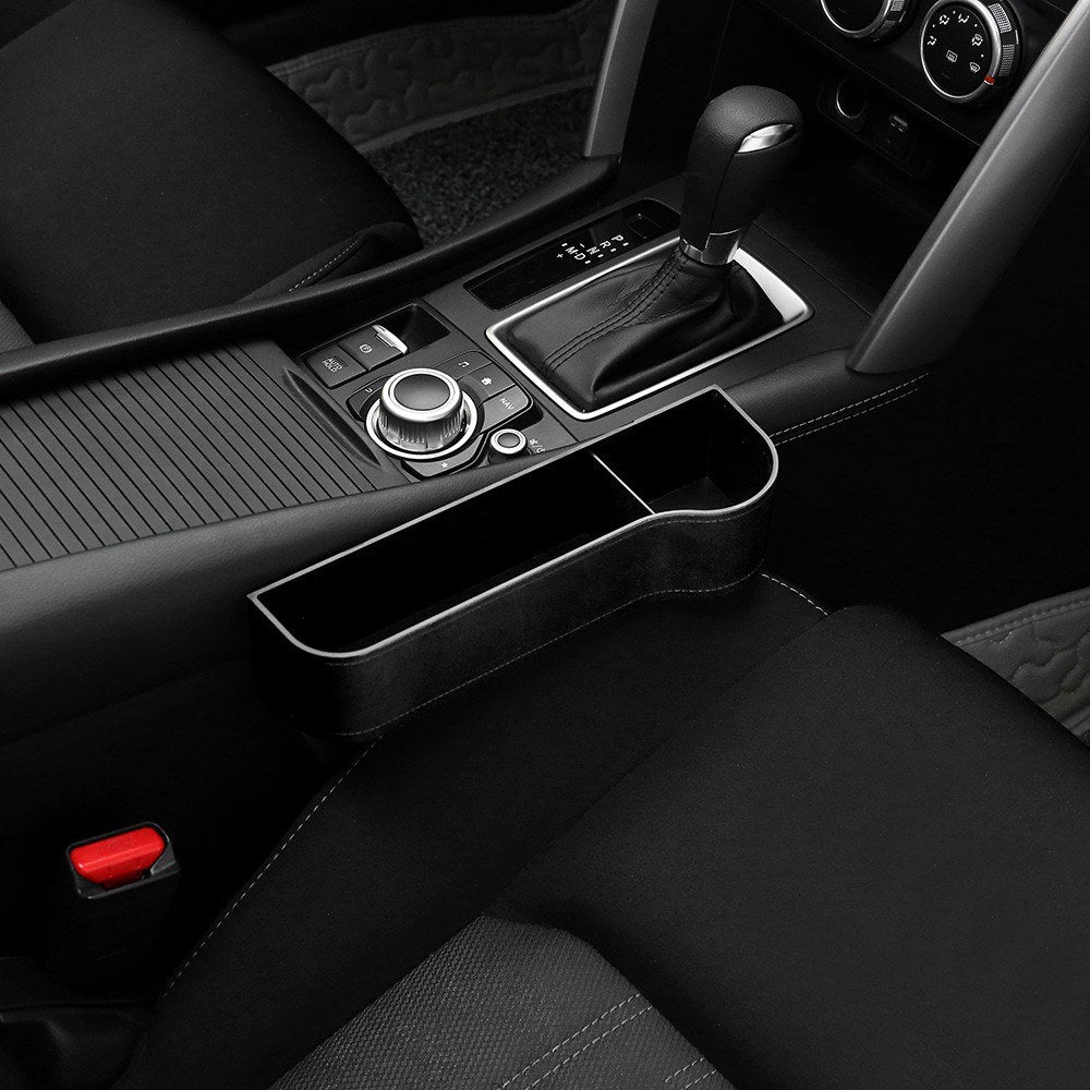 2Pcs/Set Car Seat Organizer Carriage Bag PU Case Multifunctional Storage Box Left/Right Gap Storage Box