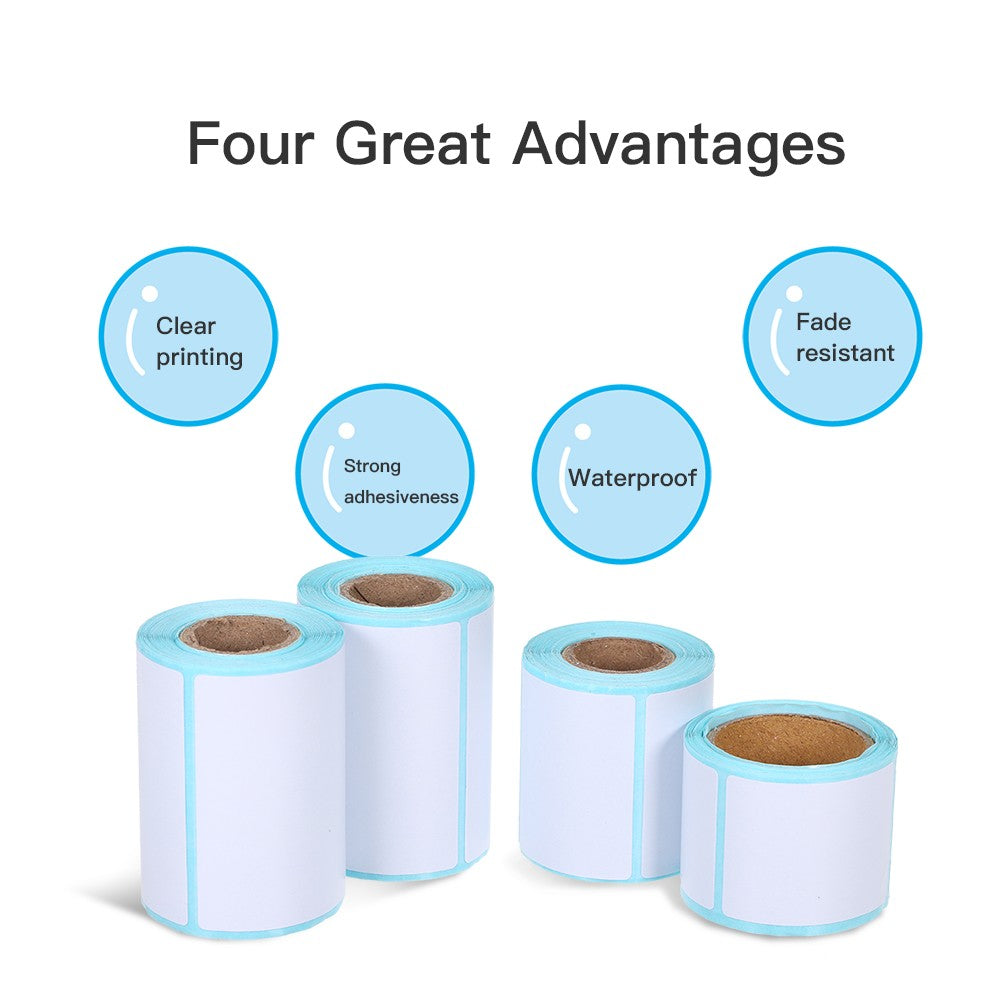 10 Rolls/Pack Thermal Label Sticker Waterproof Oil-proof Wine-proof 30x20mm Strong Adhesive Sticker 300PCS/Roll