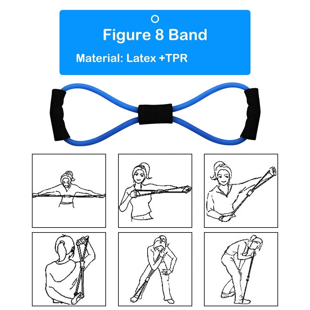 1 Set Yoga Equipment Kit Pilates Ring Yoga Cotton Strap Resistance Loop Band Stretching Strap Set