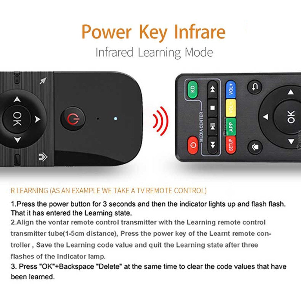 2.4G Air Mouse Wireless Keyboard Voice Control Remote Controller for Smart TV Android TV BOX PC