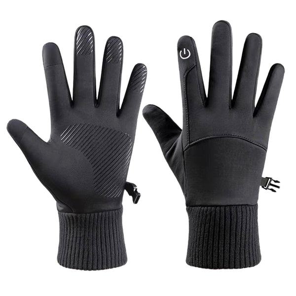 Winter Warm Soft Gloves Fleece Anti-Slip Windproof Waterproof Touchscreen Sports Cycling Skiing Bicycle Outdoor Work Gloves