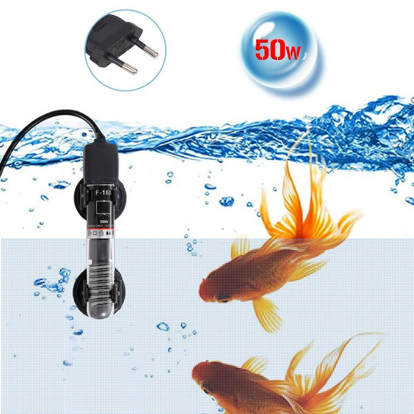 Mini Aquarium Heater Submersible Auto Thermostat Heater Fish Tank Water Heater Quartz Tube with Suction Cups