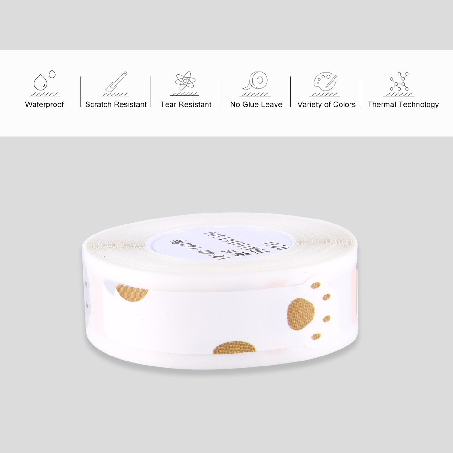 160Pcs/Roll For Home Organizer Supermarket Study Waterproof Thermal Printing Blank Labels