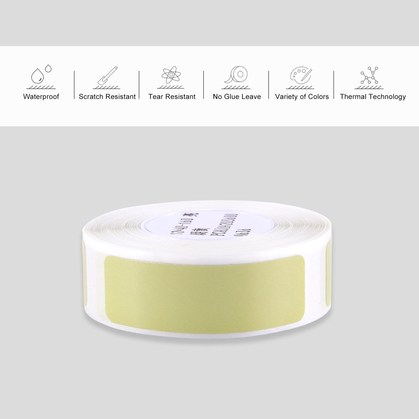 160Pcs/Roll For Home Organizer Supermarket Study Waterproof Thermal Printing Blank Labels