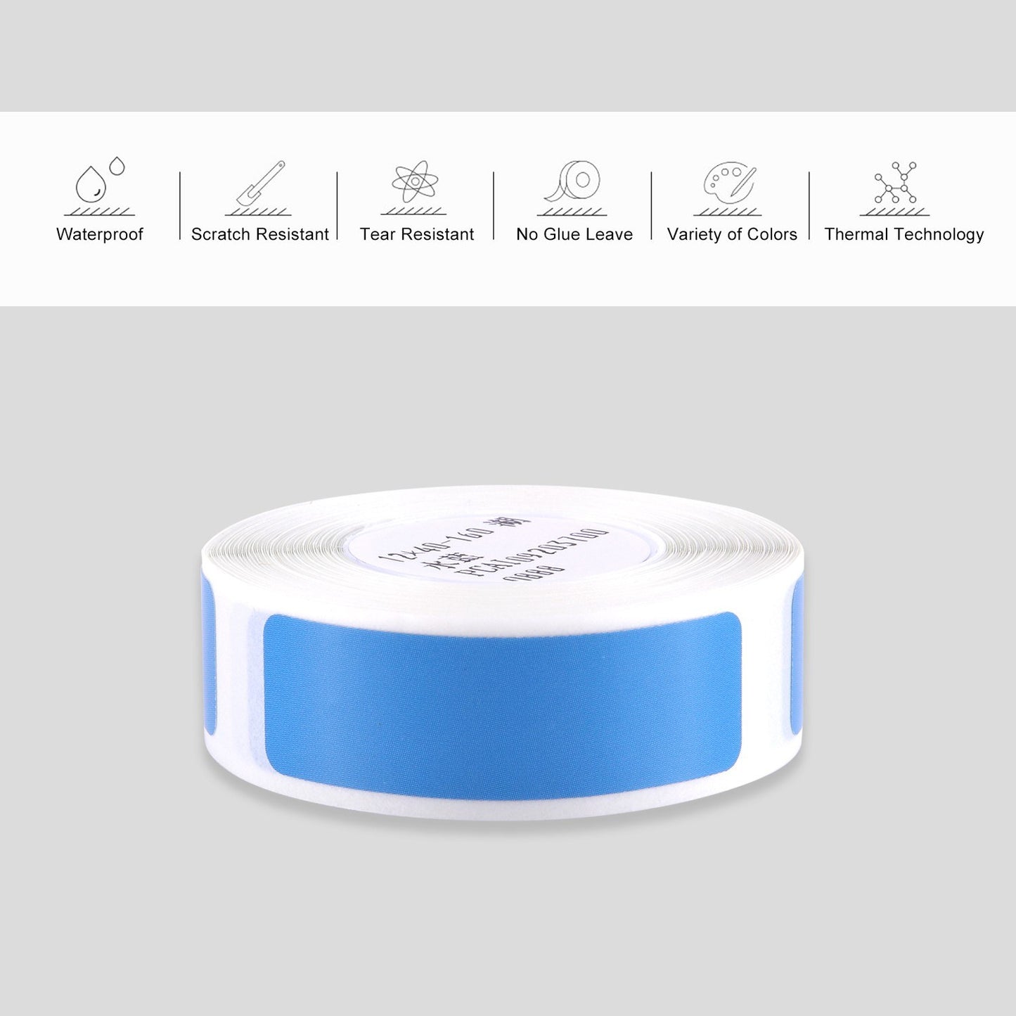 160Pcs/Roll For Home Organizer Supermarket Study Waterproof Thermal Printing Blank Labels