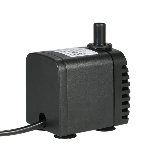 600L/H 8W Submersible Water Pump for Aquarium Tabletop Fountains Pond Water Gardens and Hydroponic Systems with 2 Nozzles