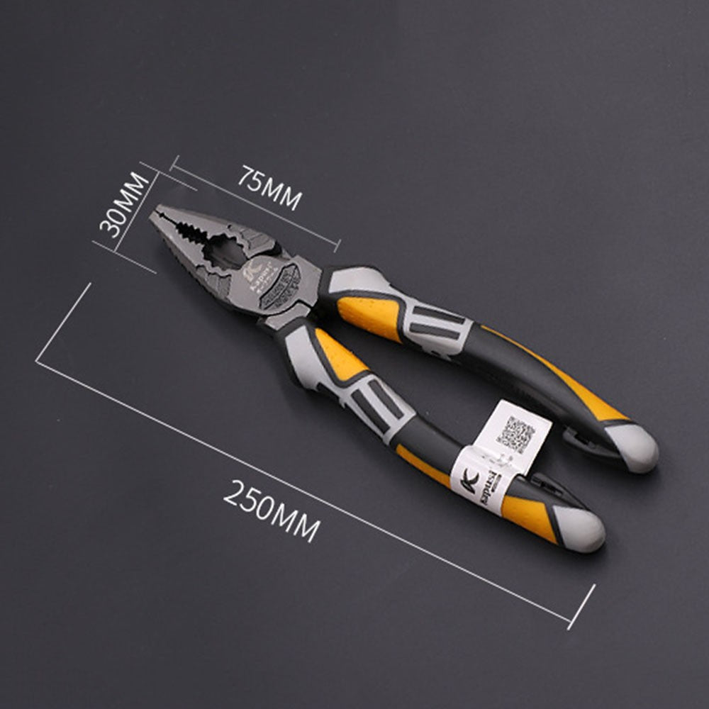 8" Long-nose Wire Cutter Plier Professional Electrician Plier Wire Stripper Chrome Vanadium Steel Handheld Wire Cutting Crimping Tool