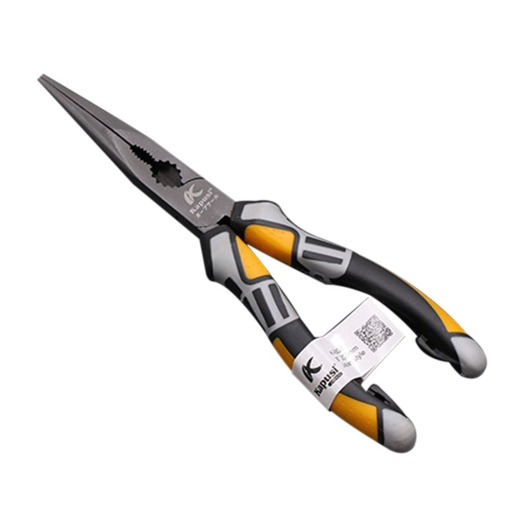 8'' Long-nose Wire Cutter Plier Professional Electrician Plier Wire Stripper Chrome Vanadium Steel Handheld Wire Cutting Crimping Tool