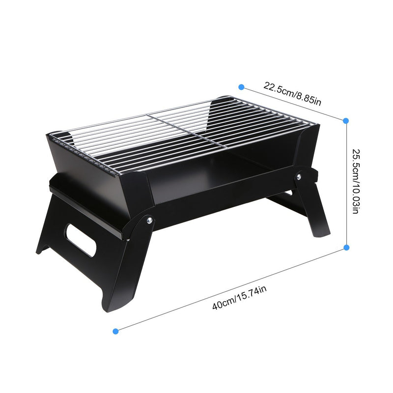 For Outdoor Camping Picnic Portable Stainless Steel Folding Barbecue Grill