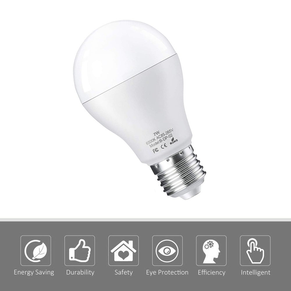 2pcs/lot E27 LED Light Bulb with Motion Sensor Smart Light Radar Sensor 7W Replaces 50 W Sensor Bulb Energy Saving Lamp