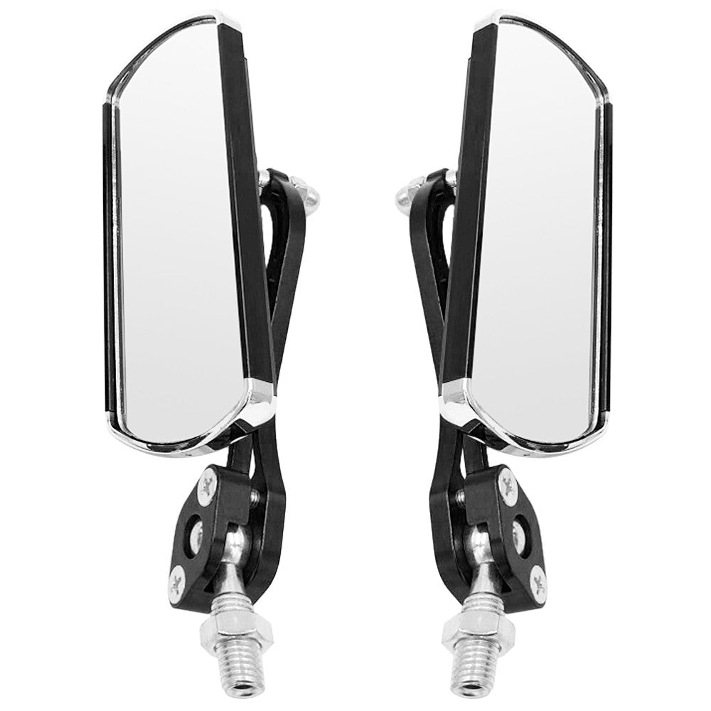 2Pcs Bike Rear View Mirror Rotatable Wide Angle Rear View Aluminum Alloy Safety Rearview Mirror