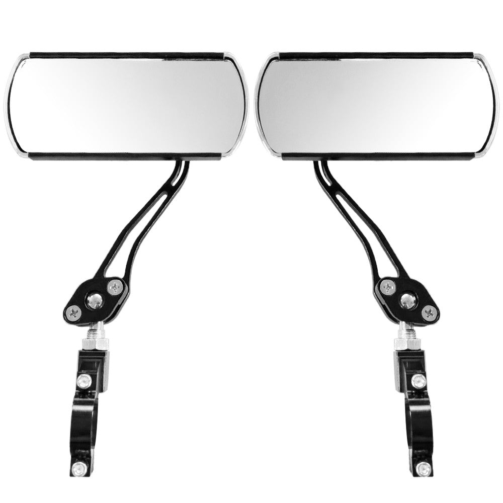 2Pcs Bike Rear View Mirror Rotatable Wide Angle Rear View Aluminum Alloy Safety Rearview Mirror