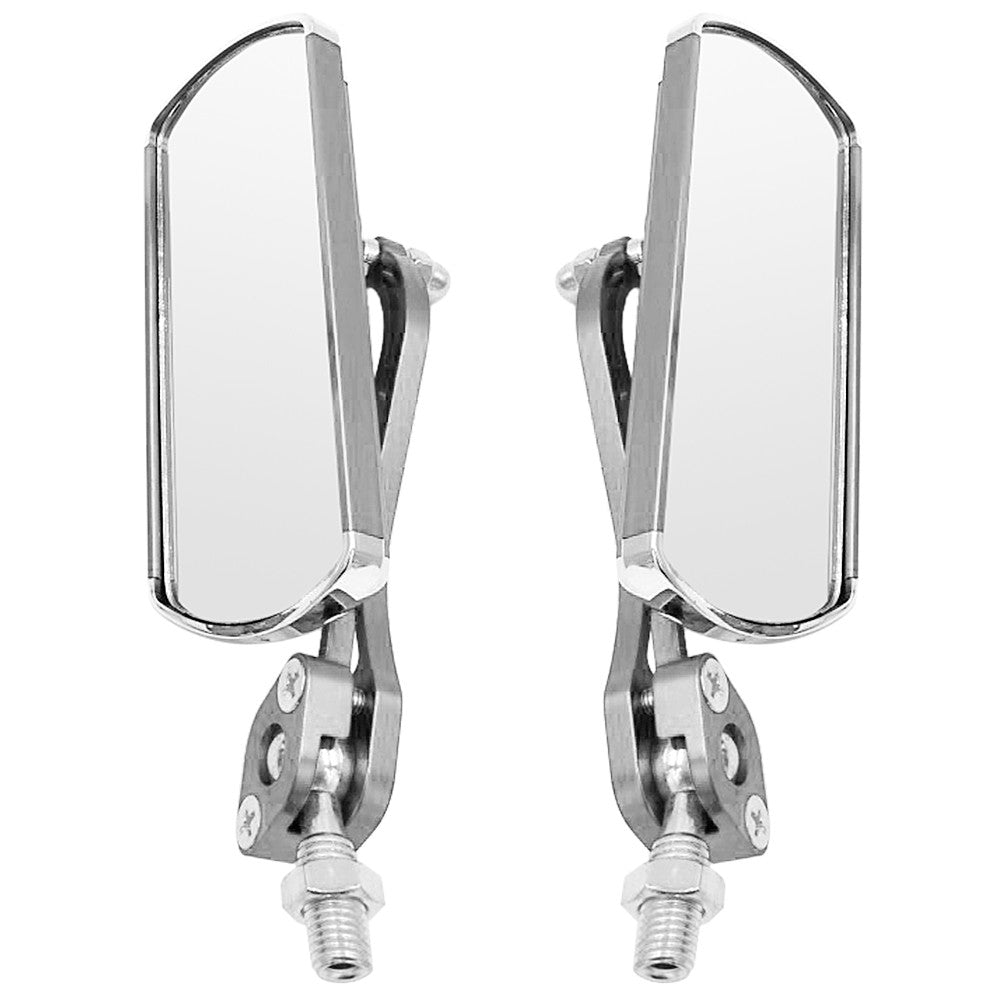 2Pcs Bike Rear View Mirror Rotatable Wide Angle Rear View Aluminum Alloy Safety Rearview Mirror