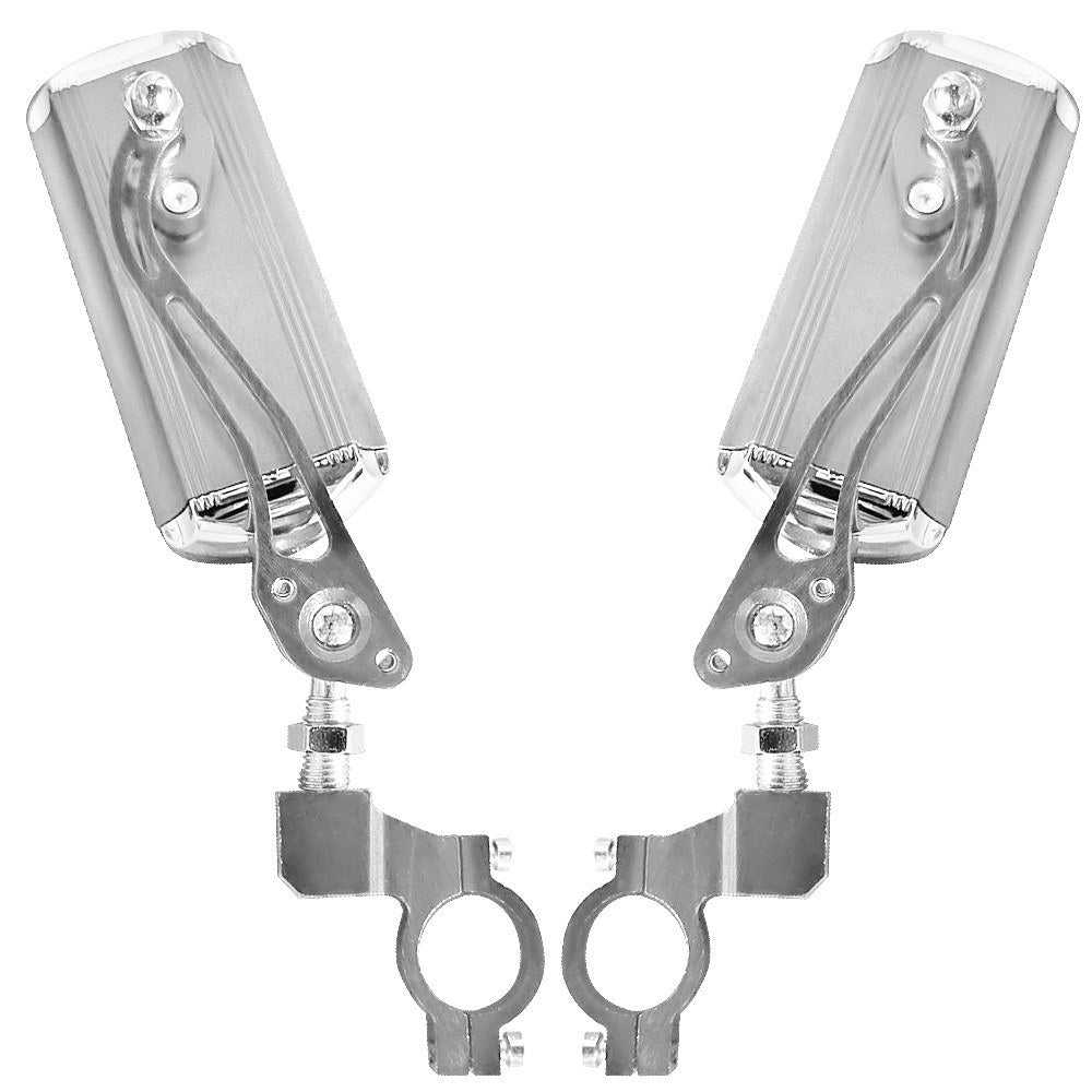 2Pcs Bike Rear View Mirror Rotatable Wide Angle Rear View Aluminum Alloy Safety Rearview Mirror