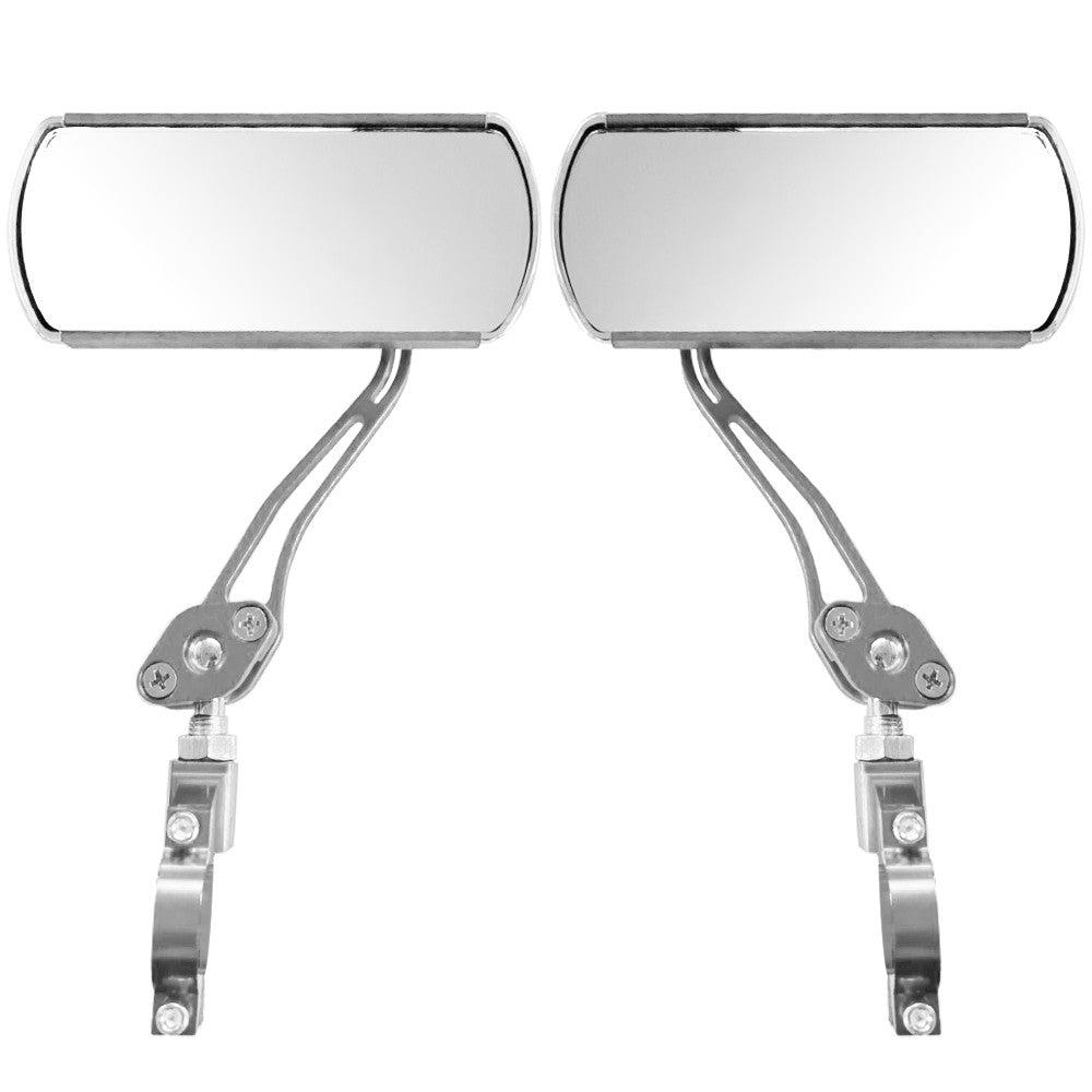 2Pcs Bike Rear View Mirror Rotatable Wide Angle Rear View Aluminum Alloy Safety Rearview Mirror