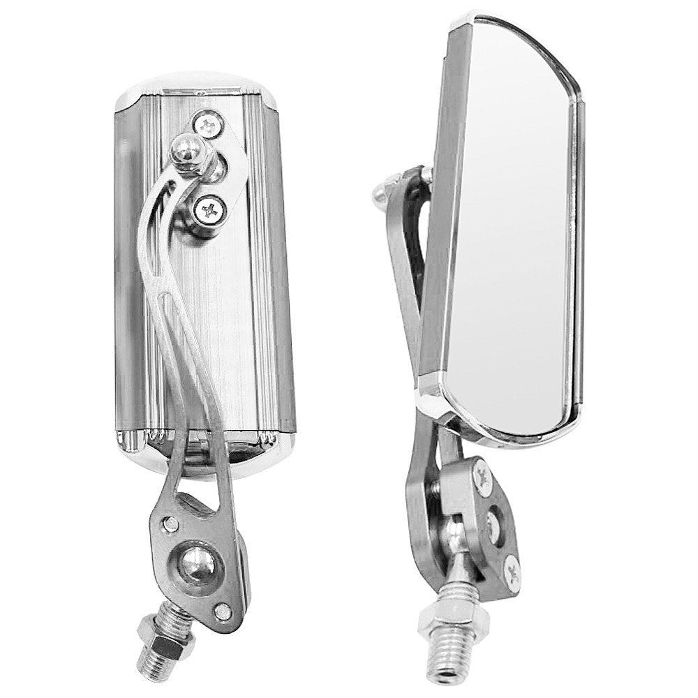 2Pcs Bike Rear View Mirror Rotatable Wide Angle Rear View Aluminum Alloy Safety Rearview Mirror