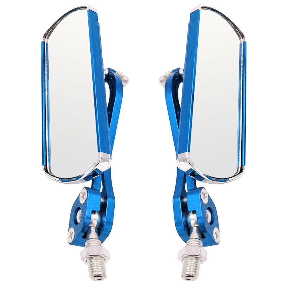 2Pcs Bike Rear View Mirror Rotatable Wide Angle Rear View Aluminum Alloy Safety Rearview Mirror