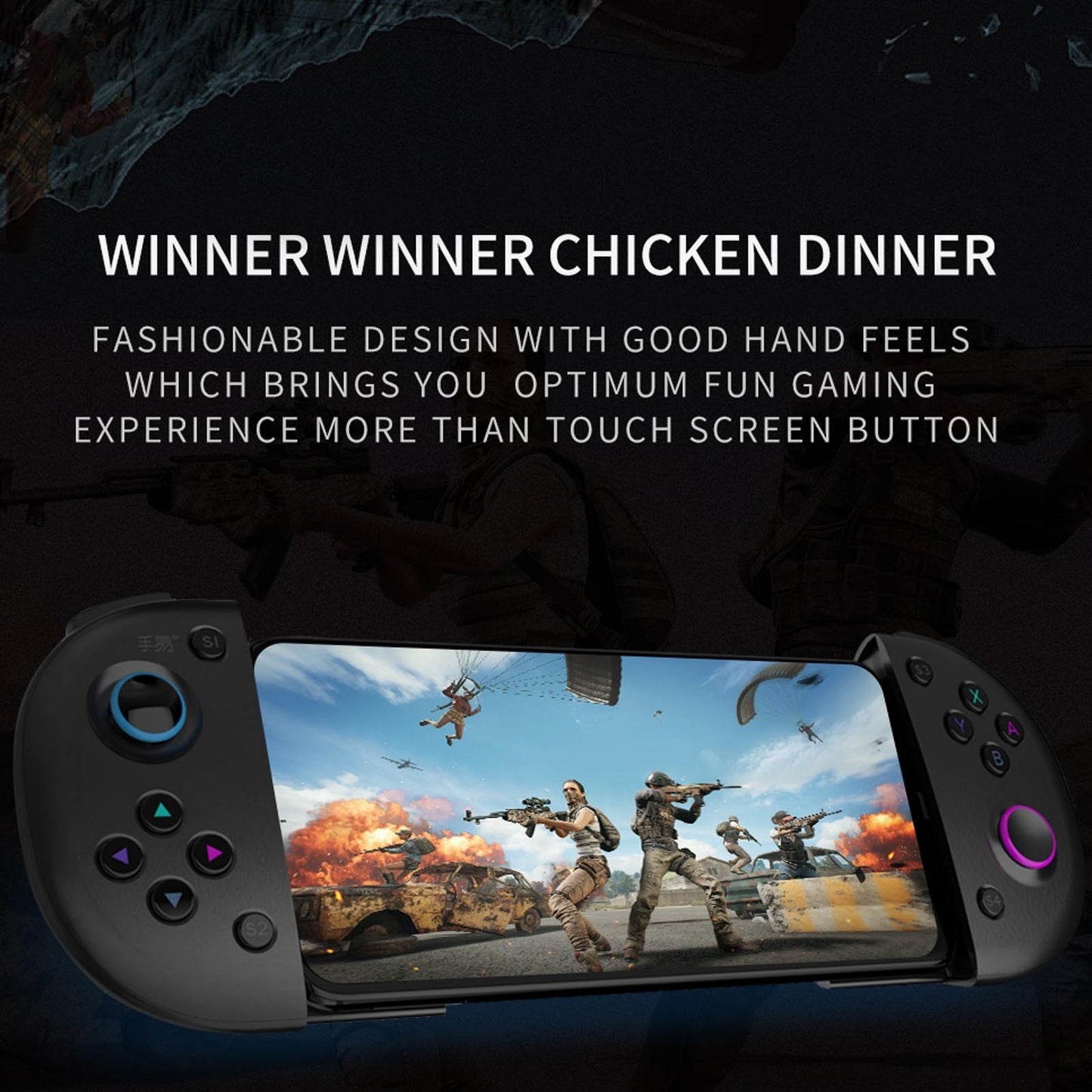 SHOUYI N1 Mobile Game Controller for Android Phones with Type-C Port Clickable Gamepad for Cloud Gaming