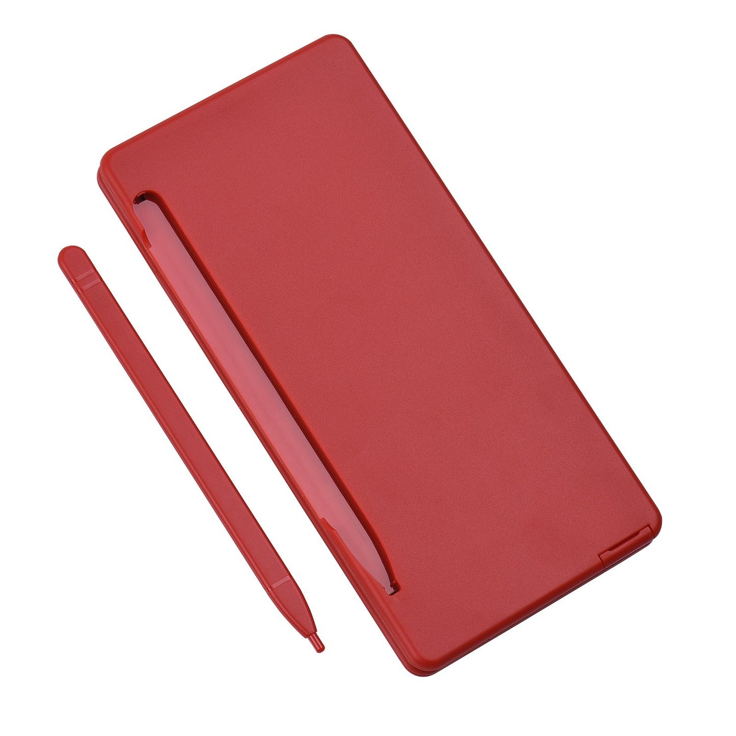 Foldable Calculator + 6 Inch LCD Writing Tablet Digital Drawing Pad 12 Digits Display with Stylus Pen Erase Button for Children Adults
