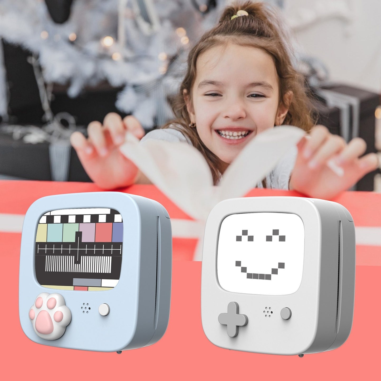 Portable Thermal Printing Mini Pocket Photo Printing Machine 203DPI Wireless Bluetooth Connection for Picture Lable DIY Handcraft List Meno Notes Journal Receipt Paper Instant Printer Sticker Study Work Office